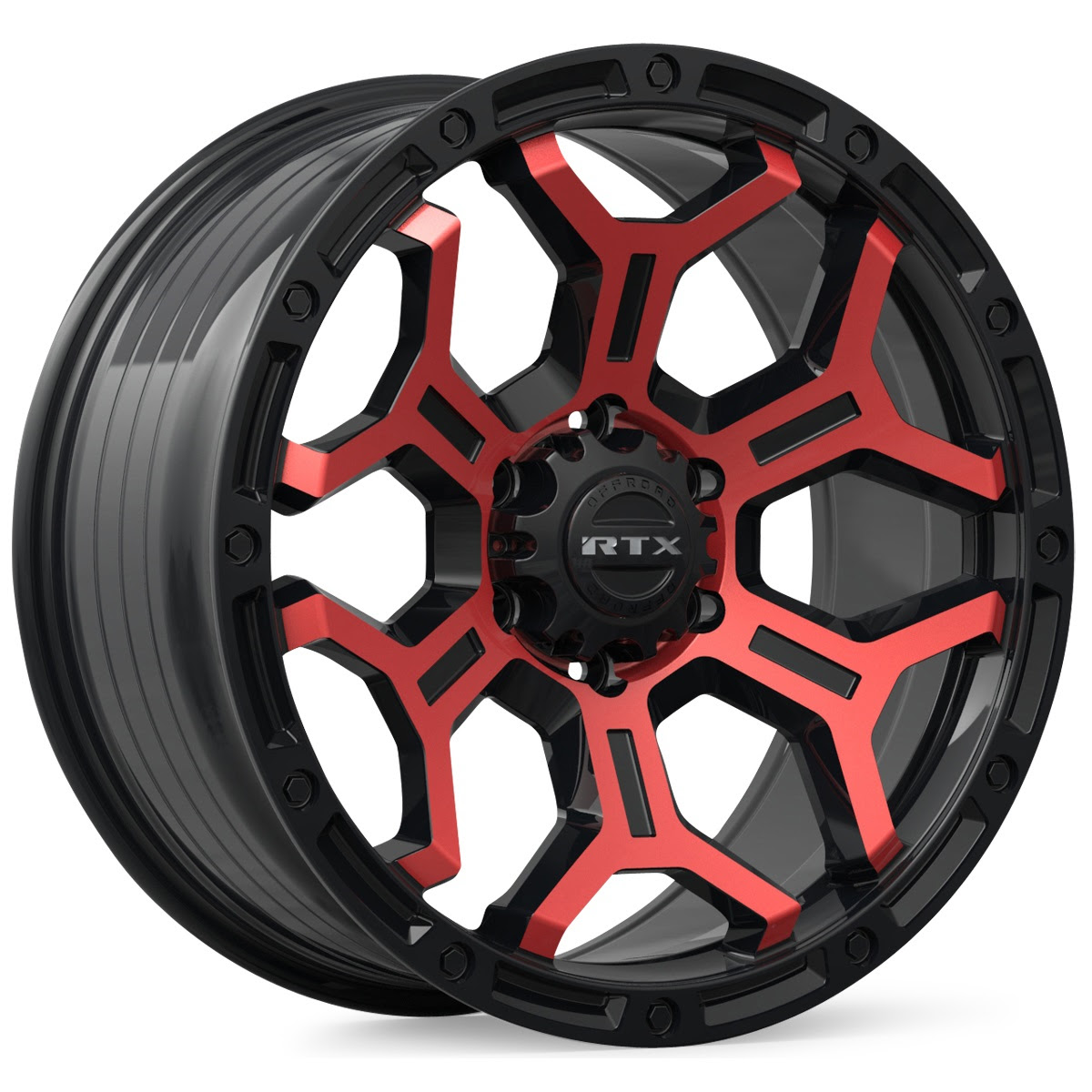 Goliath Satin Black Mahcined Red